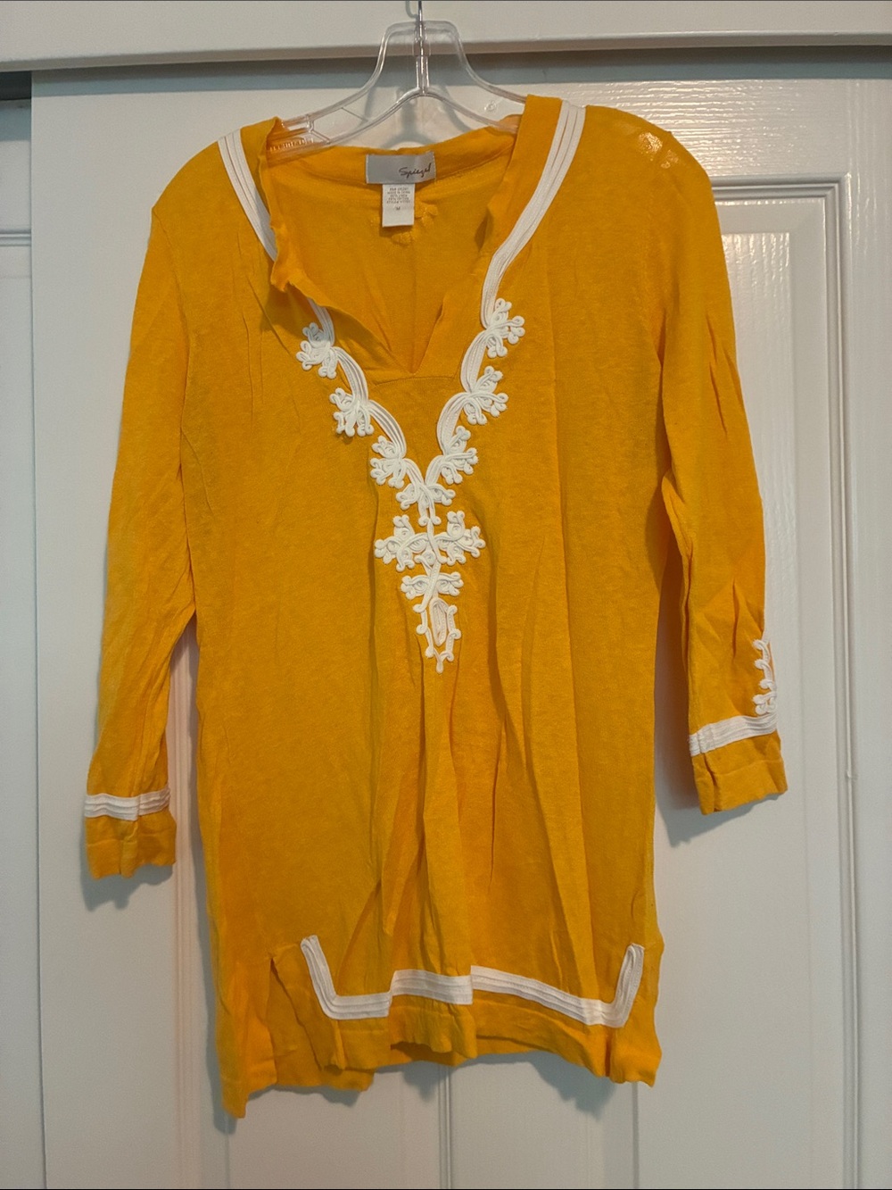Spiegel Yellow Tunic with White Trim